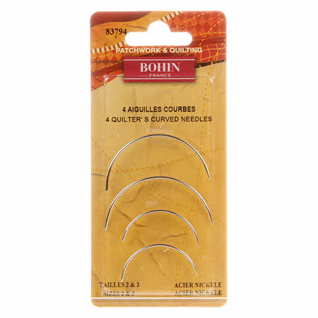 Bohin : Quilter's Curved Sewing Needles