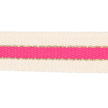 30mm Striped Webbing w/Metallic-Fuschia 1124-30-073