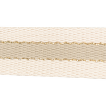 30mm Striped Webbing w/Metallic-Taupe 1124-30-045