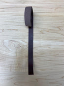 3/4" Wide Leather Bag Straps 100% Real Leather - DK Brown