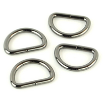 Four D-Rings 3/4"-Gunmetal STS114B