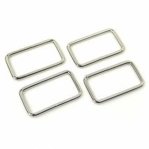 4 Rectangle Rings 1.5"Nickel