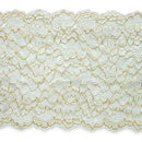 April 7" Stretchable Polyester Chantilly Lace Trim IR7082IV - Ivory