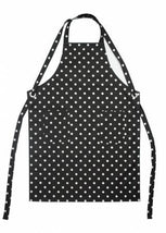 Apron, Polka Dot Black/White 740A-BLK