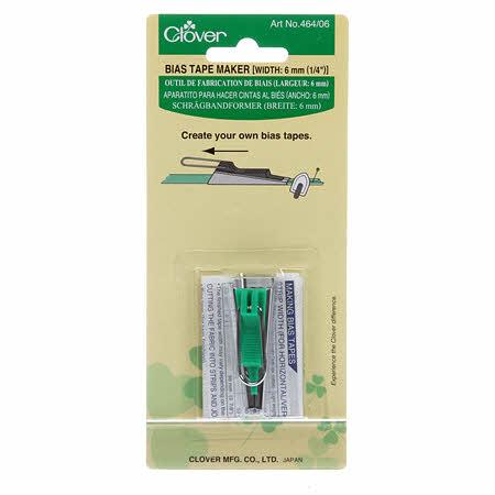Clover Bias Tape Maker 1/4 inch (6mm) - 051221505249 Quilting Notions