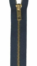 Brass Seperating Zipper24" - Navy - 0624-560