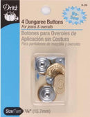Button Dungaree Gilt - 5/8in 9-35