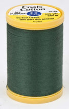 Coats Cotton Sewing Thread 225yds Forest Green - S9706770