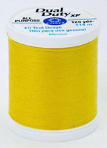 Coats Dual Duty XP PolyesterThread 125yds Bright Sun Yellow - S9009272