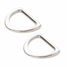 D Ring Flat 1" Nickel 2pcs HAR1DRNTWO