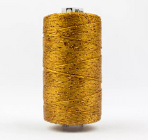 Dazzle 8wt Metallic Thread 183m-Golden Brown DZ-328