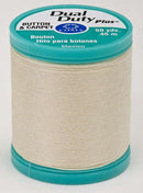 Dual Duty Plus Button and Carpet Thread 50yds 10wt Cream - S9208020