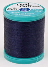 Dual Duty Plus Button and Carpet Thread 50yds 10wt  Navy - S9204900