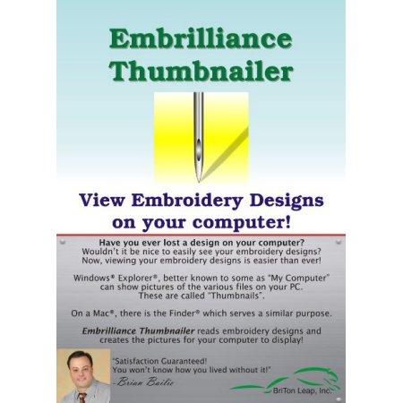 Embrilliance Thumbnailer Embroidery Software for Mac & PC