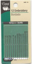 Embroidery Needles Sizes 1/5 12 ct