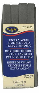 Extra Wide Double Fold Bias Tape-Heather Grey 1172071156