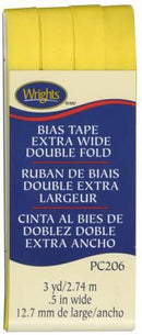 Extra Wide Double Fold Bias Tape Canary- 117206086