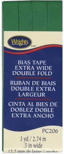 Extra Wide Double Fold Bias Tape Emerald- 117206044