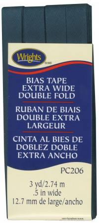 Extra Wide Double Fold Bias Tape by Wrights 1/2 Inch 55 Polyester