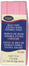 Extra Wide Double Fold Bias Tape Pink- 117206061