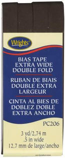 Extra Wide Double Fold Bias Tape SEAL BRN- 117206092