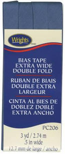 Extra Wide Double Fold Bias Tape Stone Blue - 117206584