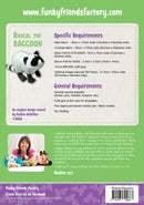 Rascal the Raccoon Pattern - 20in Stuffed Soft Toy - FF2663
