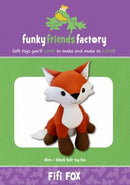 Fifi Fox Pattern - 12in Stuffed Soft Toy - FF4675
