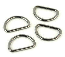 Four D-Rings 1"-Gunmetal STS107B