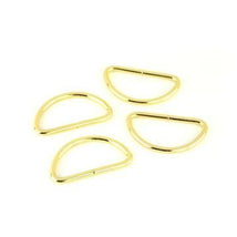 Gold D-Rings 1.5" 4pcs STS182G