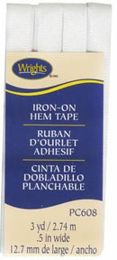 Iron-On Hem Tape White 117608030