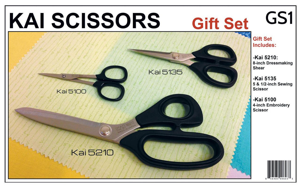 Kai 4 1/2 Micro-Serrated Patchwork Scissors