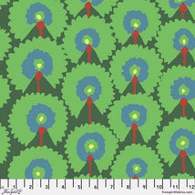 Kaffe Fassett Collective February 2022-Regal Fans Green PWGP188.GREEN