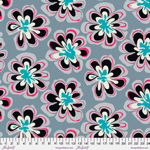 Kaffe Fassett Collective February 2023-Funky Flora Grey PWBM011.GREY