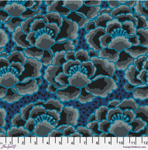 Kaffe Fassett Collective February 2023-Tonal Floral Charcoal PWGP197.CHARCOAL