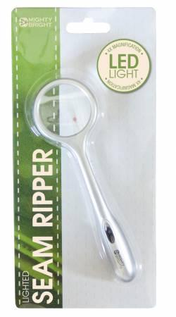 Lighted Seam Ripper, Silver, Mighty Bright (88512) - Laura's Sewing Studio