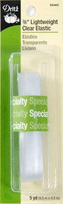 Lightweight Clear Elastic 3/8in x 5 yards - 9346C