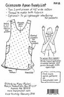 Crisscross Apron Pattern MP12 Mary Mulari