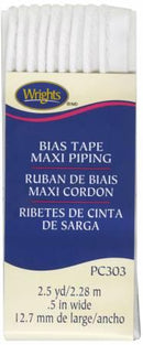 Maxi Corded Piping White 117303030