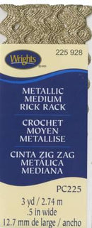 Medium Rick Rack Metallic Antique Gold - 117225928