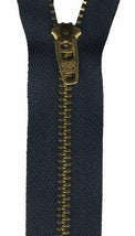 Metal Jean Zipper5" - Navy - JEAN5-560