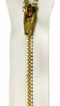 Metal Jean Zipper9" - Silky White - JEAN9-571