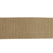 1 1/4" Metallic Webbing-Tan/Gold 114-30-045