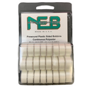 NEB 24 Prewound Class L Bobbins, White - PB24W