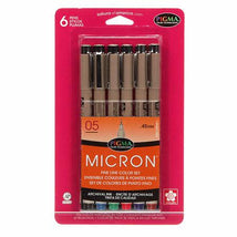 Pigma Micron Pen Set Size 05 6 Colors 30065SA