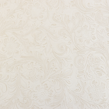 Precut Vinyl - Western Floral - White - 18" x 54"