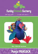 Punju Peacock12"  Stuffed Soft Toy