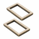 Rectangle Ring Flat 1" Antique Brass Set of 2 HAR1RRABTWO