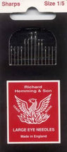Richard Hemming Sharps Needle Assorted Sizes 1/5 20ct HW210-1-5