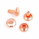 Rivet Set Rose Gold 24ct Medium
